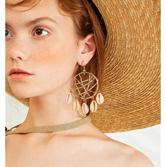 4 Pairs Gold Plated Hoop Earrings for Women - Picture 3 of 4